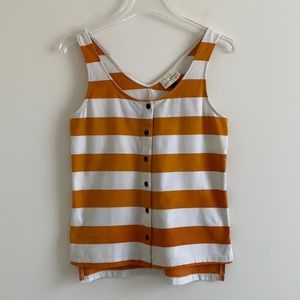 Universal Thread Striped Button Down Tank Top